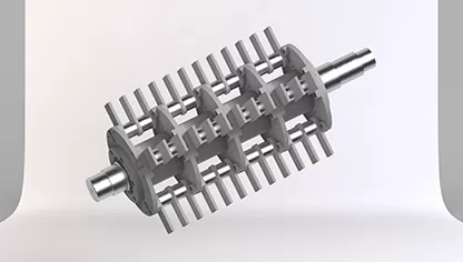 High-strength alloy steel, surface-strengthened, high torque transmission, impact resistance, and high stability.