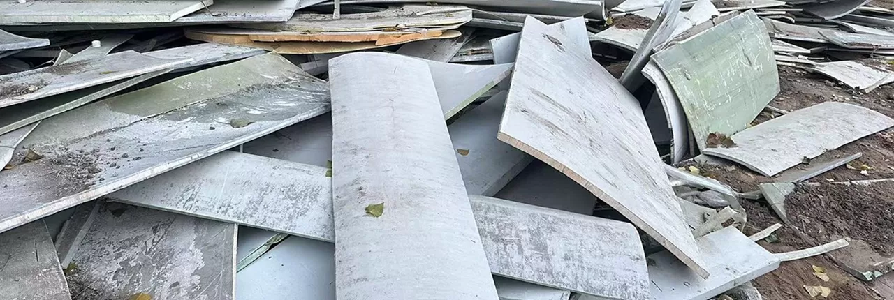 Scrap FiberglassBefore processing
