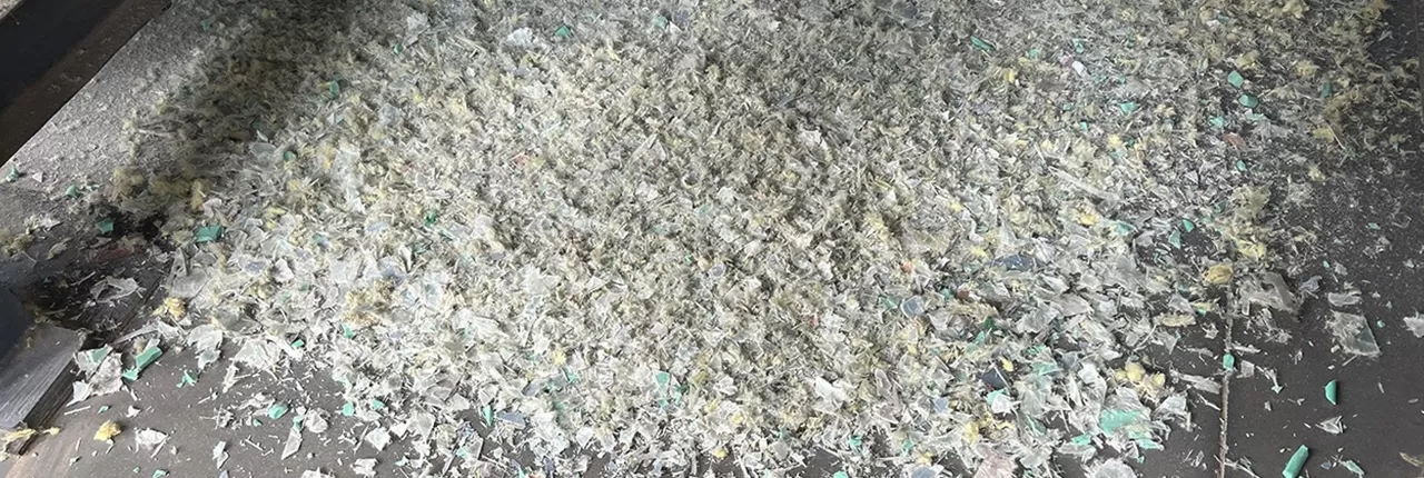 Scrap FiberglassAfter processing