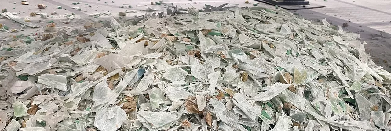 Scrap FiberglassAfter processing