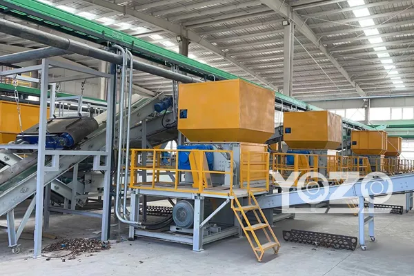 Paper Mill Waste Shredding and Recycling System in China (10–30 T/h)