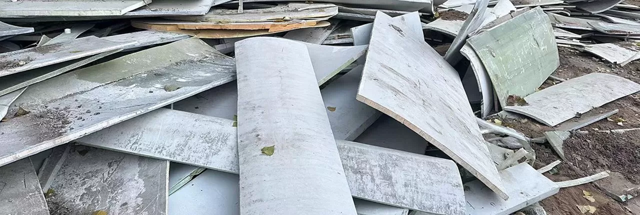 Scrap FiberglassBefore processing