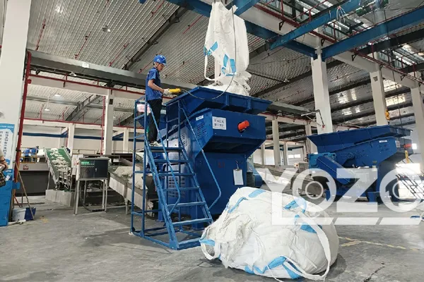 Chemical Fiber Waste Shredding Project in Jiangsu, China (5 T/h)